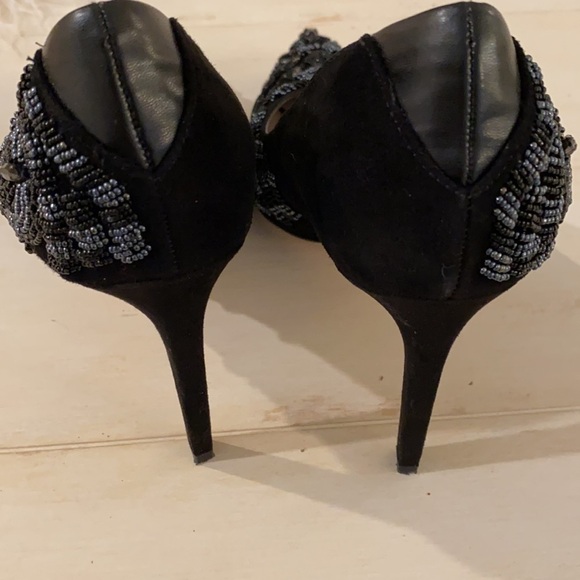 Sam Edelman DANI Beaded Suede & Leather Pumps - Picture 6 of 8